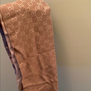 Gucci Blush Pink Monogram Scarf